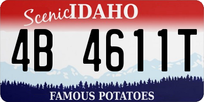 ID license plate 4B4611T