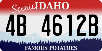 ID license plate 4B4612B