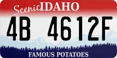 ID license plate 4B4612F