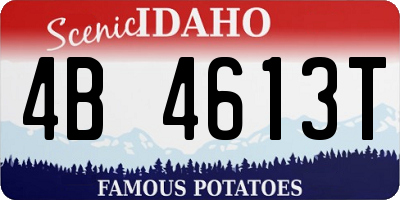 ID license plate 4B4613T