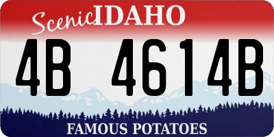 ID license plate 4B4614B