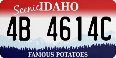 ID license plate 4B4614C