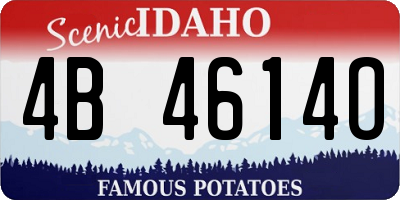 ID license plate 4B4614O