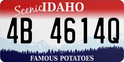 ID license plate 4B4614Q