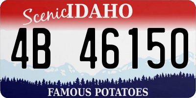ID license plate 4B4615O