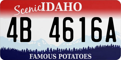 ID license plate 4B4616A