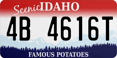 ID license plate 4B4616T