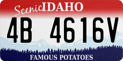 ID license plate 4B4616V
