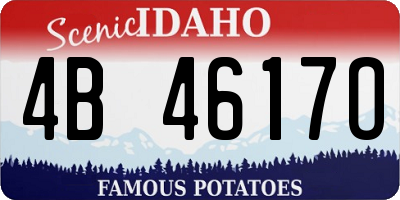 ID license plate 4B4617O