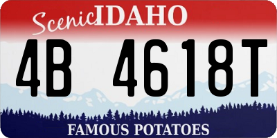 ID license plate 4B4618T