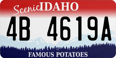 ID license plate 4B4619A