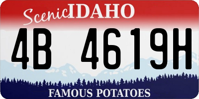 ID license plate 4B4619H