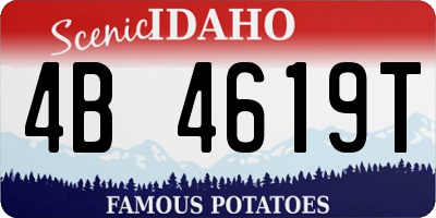 ID license plate 4B4619T