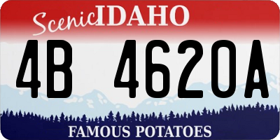 ID license plate 4B4620A