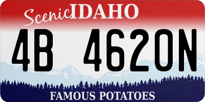 ID license plate 4B4620N