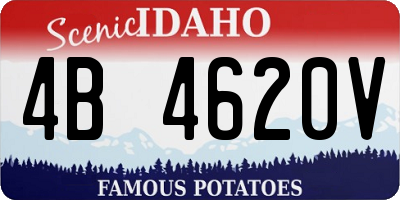 ID license plate 4B4620V
