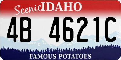 ID license plate 4B4621C