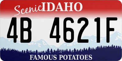 ID license plate 4B4621F