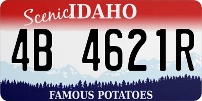 ID license plate 4B4621R