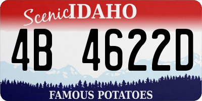 ID license plate 4B4622D