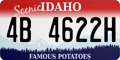 ID license plate 4B4622H