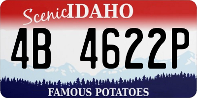 ID license plate 4B4622P