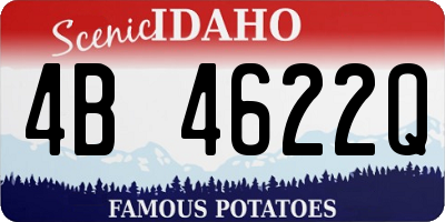 ID license plate 4B4622Q