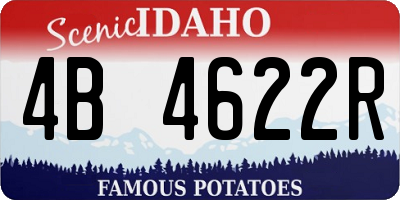 ID license plate 4B4622R