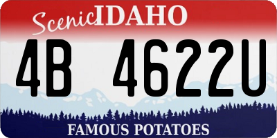 ID license plate 4B4622U