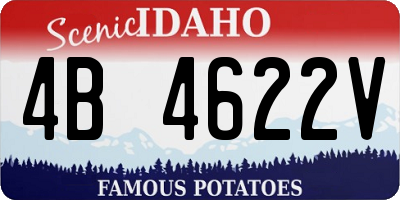 ID license plate 4B4622V
