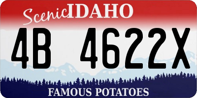 ID license plate 4B4622X