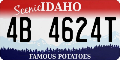 ID license plate 4B4624T
