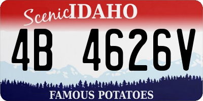 ID license plate 4B4626V
