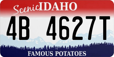 ID license plate 4B4627T