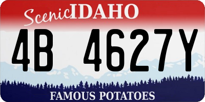 ID license plate 4B4627Y