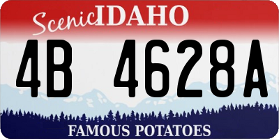 ID license plate 4B4628A