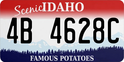 ID license plate 4B4628C