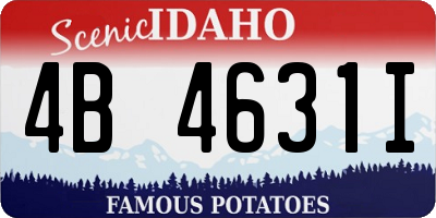 ID license plate 4B4631I
