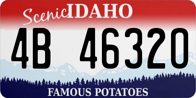 ID license plate 4B4632O