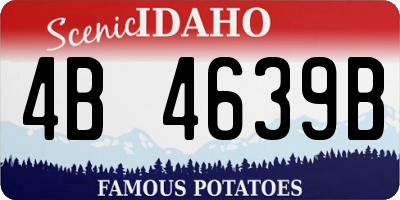 ID license plate 4B4639B