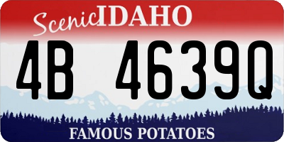 ID license plate 4B4639Q