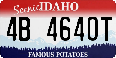 ID license plate 4B4640T