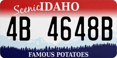 ID license plate 4B4648B