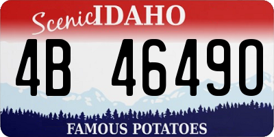 ID license plate 4B4649O
