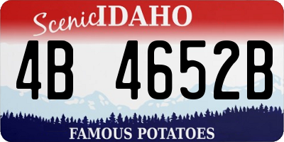ID license plate 4B4652B
