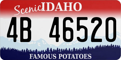 ID license plate 4B4652O