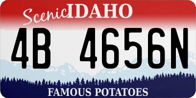 ID license plate 4B4656N