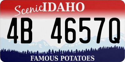 ID license plate 4B4657Q