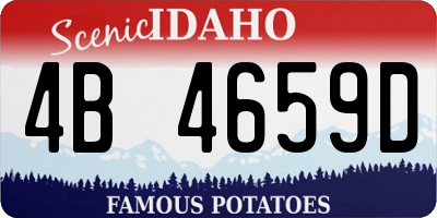 ID license plate 4B4659D
