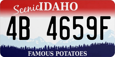 ID license plate 4B4659F